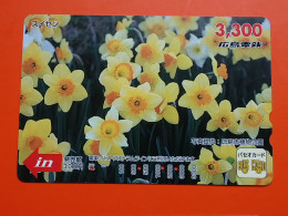 T-170 - JAPAN -JAPON, NIPON, Carte Prepayee - Flower, Fleur - Japon