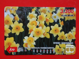 T-170 - JAPAN -JAPON, NIPON, Carte Prepayee - Flower, Fleur - Japon
