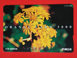 T-170 - JAPAN -JAPON, NIPON, Carte Prepayee - Flower, Fleur - Japon