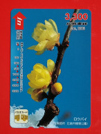 T-170 - JAPAN -JAPON, NIPON, Carte Prepayee - Flower, Fleur - Japon