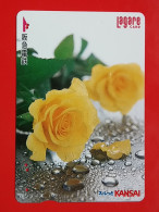 T-170 - JAPAN -JAPON, NIPON, Carte Prepayee - Flower, Fleur - Japon