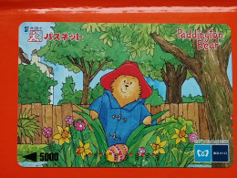 T-171 - JAPAN -JAPON, NIPON, Carte Prepayee - Paddington Bear, Ours - Japon