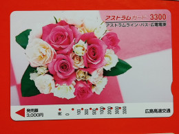 T-172 - JAPAN -JAPON, NIPON, Carte Prepayee - Flower, Fleur - Japon