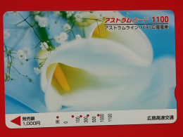 T-172 - JAPAN -JAPON, NIPON, Carte Prepayee - Flower, Fleur - Japon