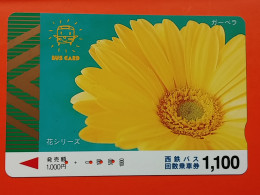 T-172 - JAPAN -JAPON, NIPON, Carte Prepayee - Flower, Fleur - Japon