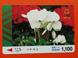 T-172 - JAPAN -JAPON, NIPON, Carte Prepayee - Flower, Fleur - Japon