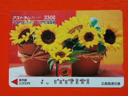 T-173 - JAPAN -JAPON, NIPON, Carte Prepayee - Flower, Fleur - Japon