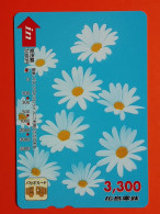 T-173 - JAPAN -JAPON, NIPON, Carte Prepayee - Flower, Fleur - Japon