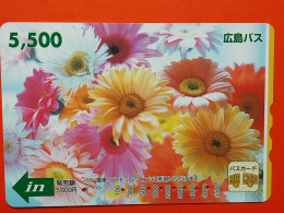 T-173 - JAPAN -JAPON, NIPON, Carte Prepayee - Flower, Fleur - Japon