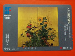 T-173 - JAPAN -JAPON, NIPON, Carte Prepayee - Flower, Fleur - Japon