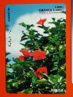 T-173 - JAPAN -JAPON, NIPON, Carte Prepayee - Flower, Fleur - Japon