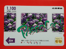 T-174 - JAPAN -JAPON, NIPON, Carte Prepayee - Flower, Fleur - Japon