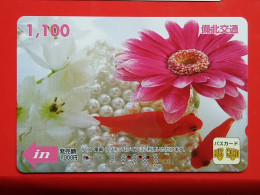 T-174 - JAPAN -JAPON, NIPON, Carte Prepayee - Flower, Fleur - Japon