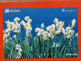 T-174 - JAPAN -JAPON, NIPON, Carte Prepayee - Flower, Fleur - Japon