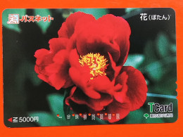 T-174 - JAPAN -JAPON, NIPON, Carte Prepayee - Flower, Fleur - Japon