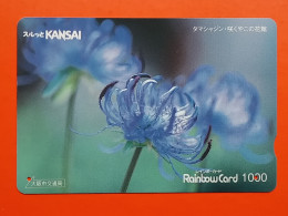 T-174 - JAPAN -JAPON, NIPON, Carte Prepayee - Flower, Fleur - Giappone