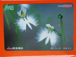 T-174 - JAPAN -JAPON, NIPON, Carte Prepayee - Flower, Fleur - Japon
