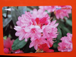 T-174 - JAPAN -JAPON, NIPON, Carte Prepayee - Flower, Fleur - Giappone