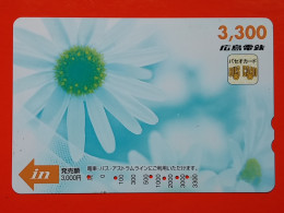 T-175 - JAPAN -JAPON, NIPON, Carte Prepayee - Flower, Fleur - Japon