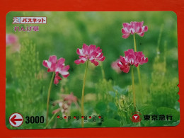 T-175 - JAPAN -JAPON, NIPON, Carte Prepayee - Flower, Fleur - Giappone