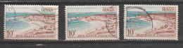 France Royan YT 978 Varietés Sur 3 Timbres ,ville Bleu Sur Le Premier (sans L De Piel)et Grosse Vague De Brun Sur Le 3em - Gebraucht