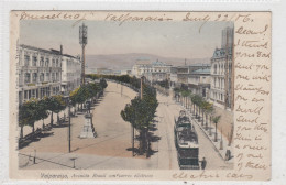 Valparaiso. Avenida Brasil Con Carros Eléctricos. * - Chili