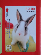 T-180 - JAPAN -JAPON, NIPON, Carte Prepayee -  Rabbit. Lapin - Kaninchen