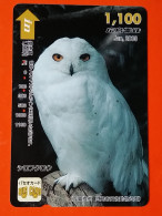 T-180 - JAPAN -JAPON, NIPON, Carte Prepayee - Bird, Oiseau, Owl - Andere & Zonder Classificatie