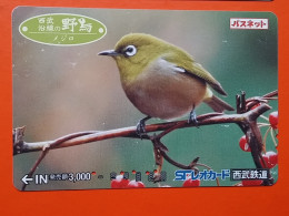 T-181 - JAPAN -JAPON, NIPON, Carte Prepayee - Bird, Oiseau,  - Otros & Sin Clasificación