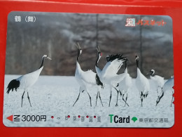 T-181 - JAPAN -JAPON, NIPON, Carte Prepayee - Bird, Oiseau,  - Andere & Zonder Classificatie