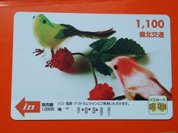 T-182 - JAPAN -JAPON, NIPON, Carte Prepayee - Bird, Oiseau,  - Andere & Zonder Classificatie