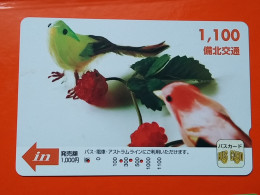 T-182 - JAPAN -JAPON, NIPON, Carte Prepayee - Bird, Oiseau,  - Sonstige & Ohne Zuordnung