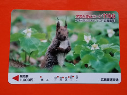 T-182 - JAPAN -JAPON, NIPON, Carte Prepayee - Animal - Sonstige & Ohne Zuordnung