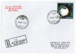 NCP 29 - 58-a DOVE, Romania - Registered - 2011 - Duiven En Duifachtigen