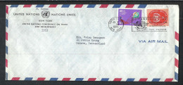 NATIONS UNIES Ca.1965: LSC De New York à Genève (Suisse) - Lettres & Documents