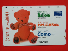 T-186 - JAPAN -JAPON, NIPON, Carte Prepayee - Animal - Sonstige & Ohne Zuordnung