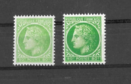 VARIETEE DE COULEUR N° 675 (vert Clair / Vert Fonçé) NEUF** - Unused Stamps