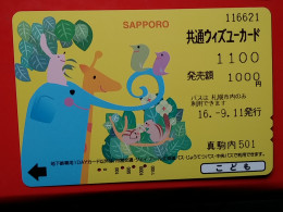 T-188 - JAPAN -JAPON, NIPON, Carte Prepayee - Animal - Altri & Non Classificati