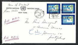 NATIONS UNIES Ca.1965: LSC De New York à Genève (Suisse) - Lettres & Documents