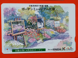 T-189 - JAPAN -JAPON, NIPON, Carte Prepayee - Painting, Peinture - Giappone