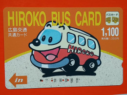T-190 - JAPAN -JAPON, NIPON, Carte Prepayee - Bus, Autobus - Japon