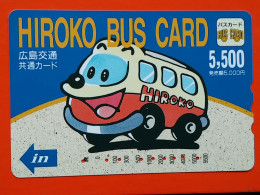 T-190 - JAPAN -JAPON, NIPON, Carte Prepayee - Bus, Autobus - Giappone