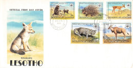 LESOTHO - FDC 1982 WWF - WILDLIFE / 4126 - Lesotho (1966-...)