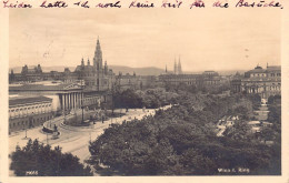 Wien, Burgring Mit Rathaus Und Parlament Gelaufen 1940 (450) - Ringstrasse