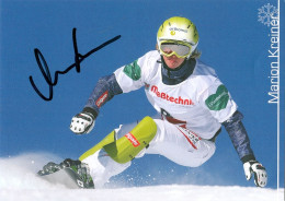 2) Autogramm Snowboard AK Snowboarderin Marion Kreiner Graz Österreich Austria Olympia Olympionikin Weltmeisterin FIS - Autógrafos