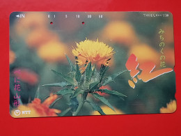 T-195 - JAPAN -JAPON, NIPON, TELECARD, PHONECARD, Flower, Fleur,  NTT JP- 411-178 - Giappone