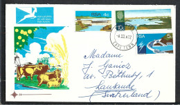 UNION SUD-AFRICAINE Ca.1972: LSC De CAPE TOWN à Lausanne (Suisse) - Cartas & Documentos