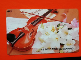 T-196 - JAPAN -JAPON, NIPON, TELECARD, PHONECARD, NTT JP- 110-016 Violin, Violon - Giappone