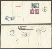 1952 Registered Cover 26c Forestry/Postes RPO CDS Deseronto Ont To Toronto Ontario - Postal History