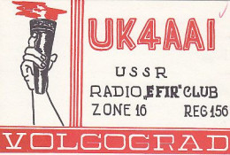 AK 195711 QSL Card - USSR - Volgograd - Radio Amateur